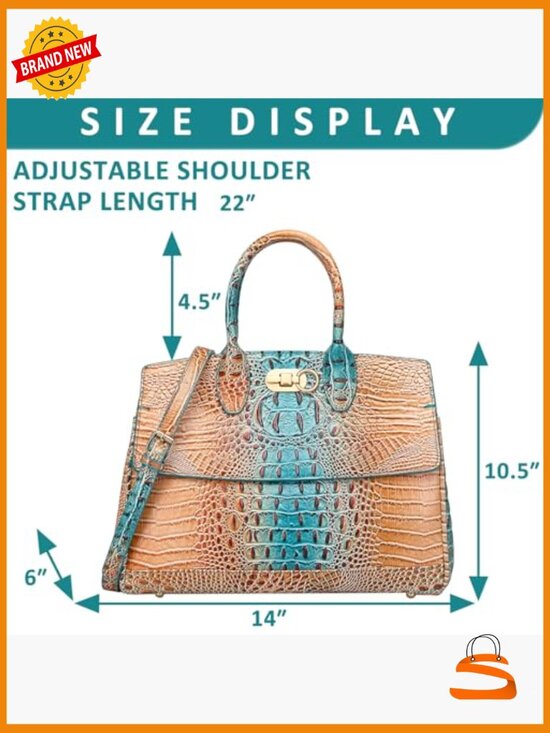 Large Capacity Leather Backpack Handbag PU Crossbody Bag for Work Travel